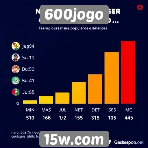 Estatísticas de jogos mais populares no 600jogo